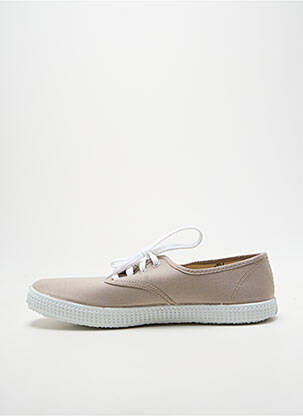Baskets bout rond bout rond beige VICTORIA unisexe