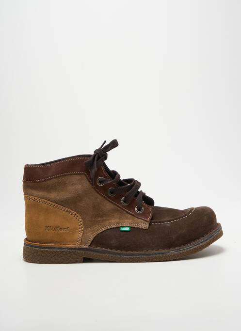 Bottines/boots fermeture lacets bout rond marron KICKERS homme