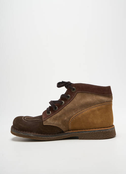 Bottines/boots fermeture lacets bout rond marron KICKERS homme