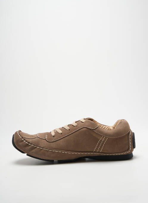 Baskets semelle amovible bout rond marron KICKERS homme