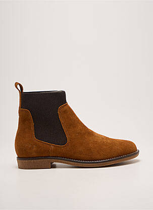 Bottines/boots talon bas talon plat jusqu'à 3cm marron COTEMER femme