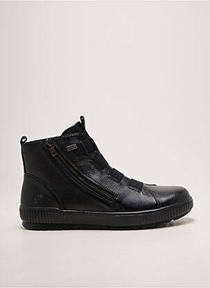 Bottines/boots matière lisse talon plat jusqu'à 3cm noir REMONTE femme