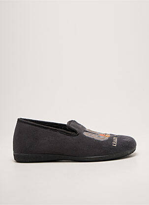 Chaussons/pantoufles bout rond bout rond gris LA MAISON DE L'ESPADRILLE homme