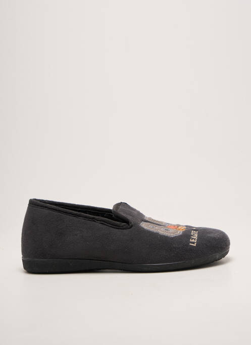 Chaussons/pantoufles bout rond bout rond gris LA MAISON DE L'ESPADRILLE homme