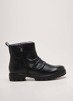 Bottines/boots matière lisse talon plat jusqu'à 3cm noir ARA femme