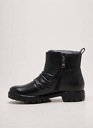 Bottines/boots matière lisse talon plat jusqu'à 3cm noir ARA femme