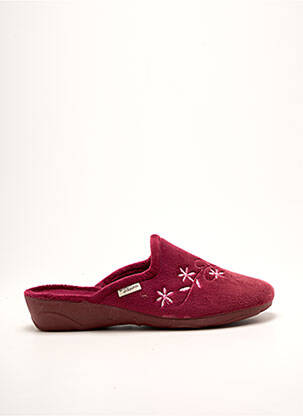 Chaussons/pantoufles tissage velours talon plat jusqu'à 3cm violet LA MAISON DE L'ESPADRILLE femme