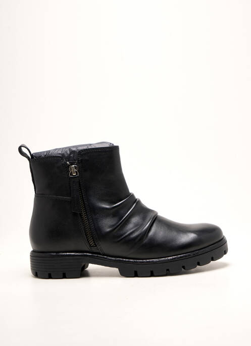 Bottines/boots tissage satiné talon plat jusqu'à 3cm noir ARA femme