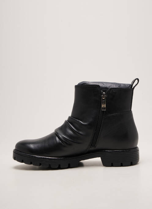 Bottines/boots tissage satiné talon plat jusqu'à 3cm noir ARA femme
