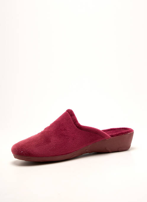 Chaussons/pantoufles tissage velours talon plat jusqu'à 3cm violet LA MAISON DE L'ESPADRILLE femme