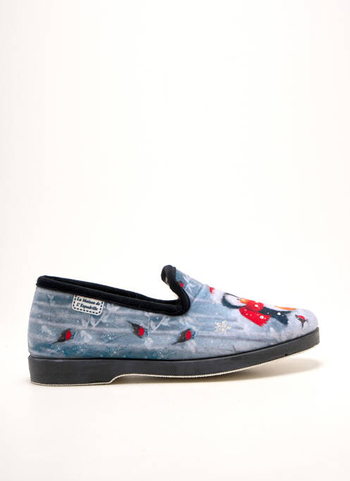 Chaussons/pantoufles bout rond talon plat jusqu'à 3cm gris LA MAISON DE L'ESPADRILLE femme