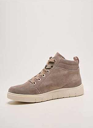 Baskets fermeture zip et lacets talon plat jusqu'à 3cm gris ARA femme