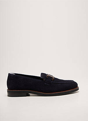 Mocassins bout rond talon plat jusqu'à 3cm bleu ARA femme