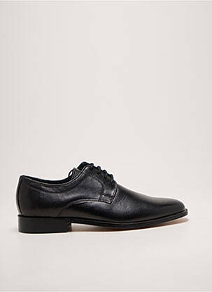 Derbies bout carré talon bas noir HIMALAYA homme
