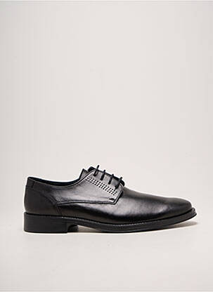 Derbies tissage satiné talon bas noir HIMALAYA homme