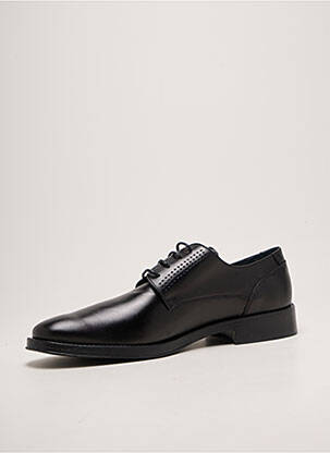 Derbies tissage satiné talon bas noir HIMALAYA homme