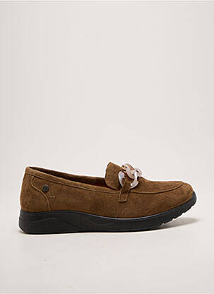 Mocassins bout rond talon plat jusqu'à 3cm vert INEA femme
