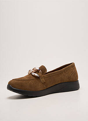 Mocassins bout rond talon plat jusqu'à 3cm vert INEA femme