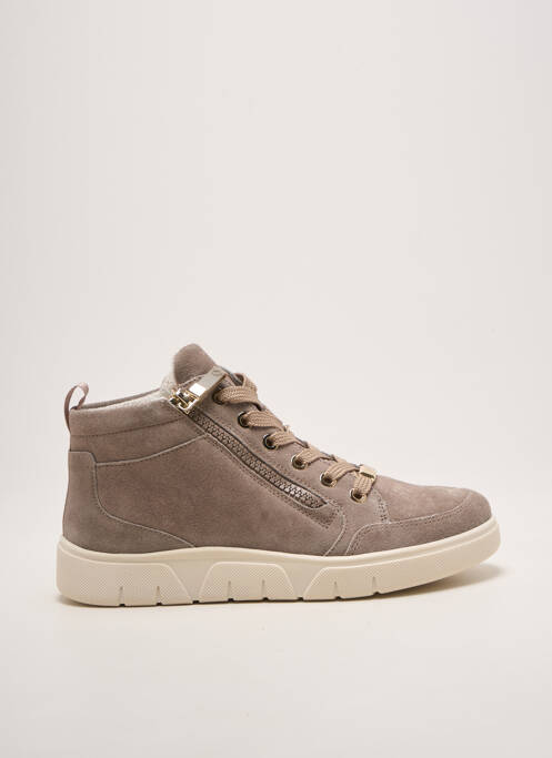 Baskets fermeture zip et lacets talon plat jusqu'à 3cm gris ARA femme