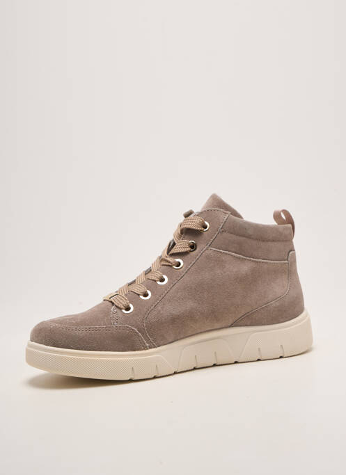 Baskets fermeture zip et lacets talon plat jusqu'à 3cm gris ARA femme