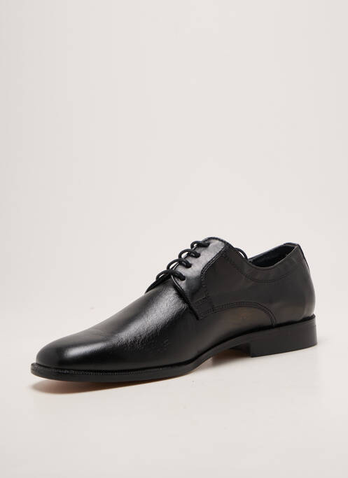 Derbies bout carré talon bas noir HIMALAYA homme