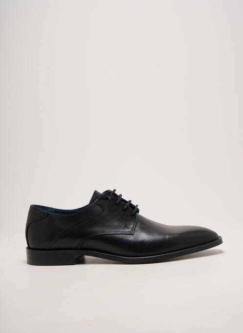 Derbies tissage satiné talon bas noir HIPNESS homme