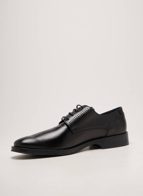Derbies tissage satiné talon bas noir HIMALAYA homme