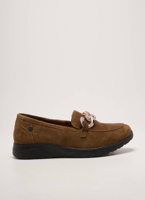 Mocassins bout rond talon plat jusqu'à 3cm vert INEA femme