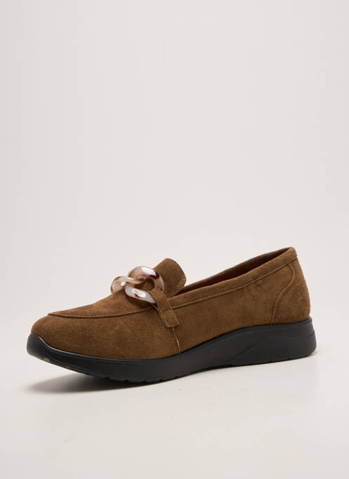 Mocassins bout rond talon plat jusqu'à 3cm vert INEA femme