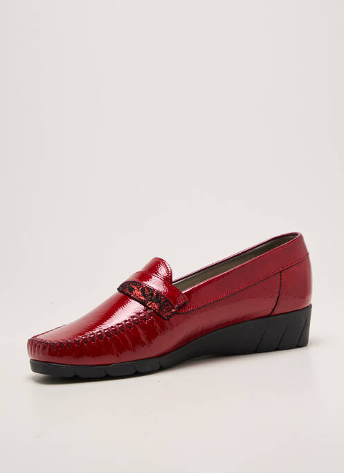 Mocassins voute plantaire talon plat jusqu'à 3cm rouge PEDI GIRL femme