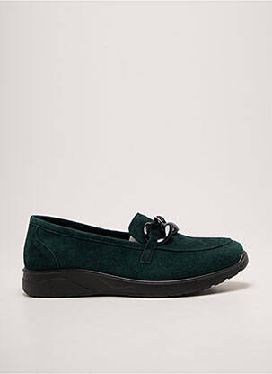 Mocassins bout rond talon plat jusqu'à 3cm vert INFINI femme