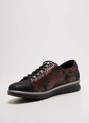 Baskets fermeture zip et lacets talon plat jusqu'à 3cm noir INFINI femme