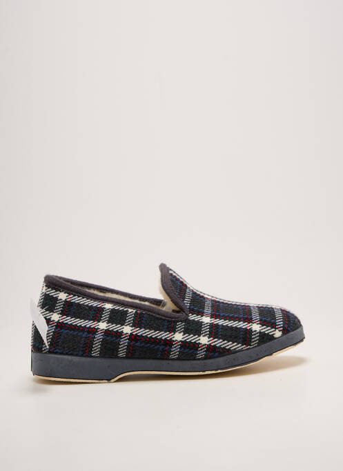 Chaussons/pantoufles bout rond bout rond gris WAPITI homme