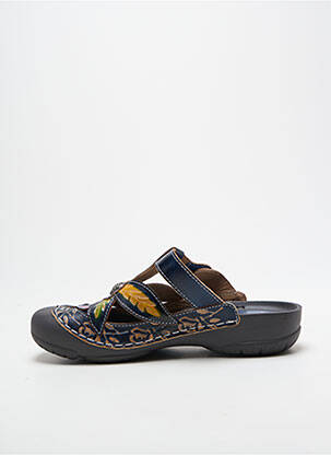 Mules/sabots talon plat jusqu'à 3cm bleu LAURA VITA femme