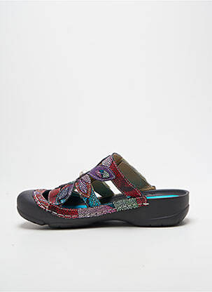Mules/sabots talon plat jusqu'à 3cm violet LAURA VITA femme