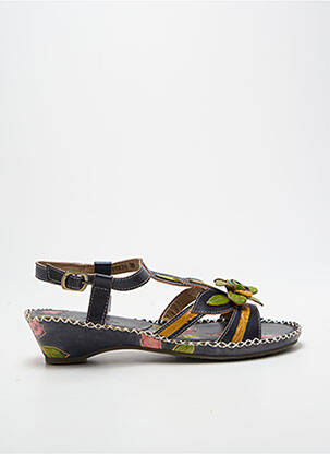 Sandales/nu pieds fermeture boucle(s) talon de 4 à 6cm bleu LAURA VITA femme