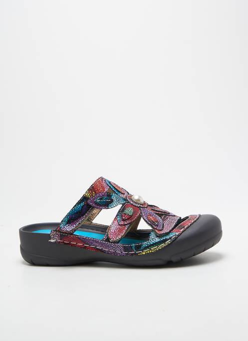 Mules/sabots talon plat jusqu'à 3cm violet LAURA VITA femme