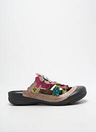 Mules/sabots talon plat jusqu'à 3cm beige LAURA VITA femme