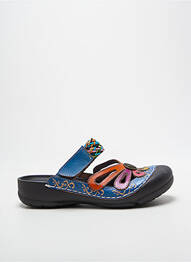 Mules/sabots talon plat jusqu'à 3cm bleu LAURA VITA femme