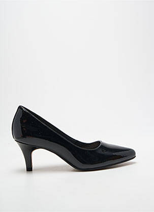 Escarpins matière lisse talon de 4 à 6cm noir CLARKS femme