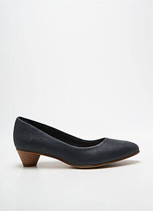 Escarpins matière lisse talon de 4 à 6cm noir CLARKS femme