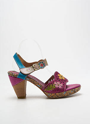 Sandales/nu pieds bout ouvert talon haut de 10cm et plus violet LAURA VITA femme