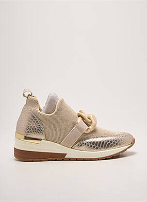 Baskets talon compensé talon de 4 à 6cm or REQINS femme
