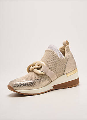 Baskets talon compensé talon de 4 à 6cm or REQINS femme