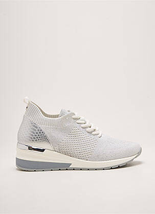 Baskets talon compensé talon de 4 à 6cm argent REQINS femme