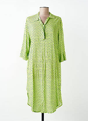 Robe de plage manches 3/4 vert TESSY femme