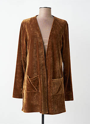 Veste casual coupe cintrée marron VANIA femme