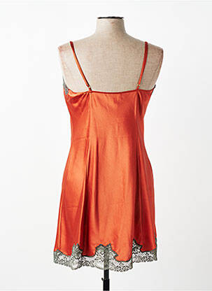 Nuisette/combinette effet matière satinée orange MARJOLAINE femme