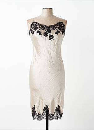 Nuisette/combinette effet matière satinée beige MARJOLAINE femme