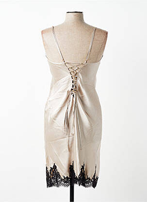Nuisette/combinette effet matière satinée beige MARJOLAINE femme